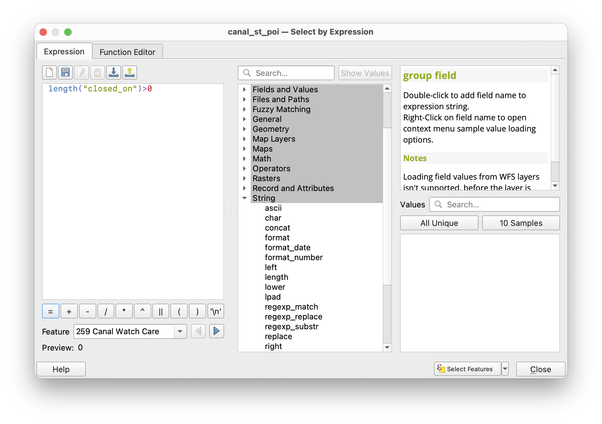 expression builder