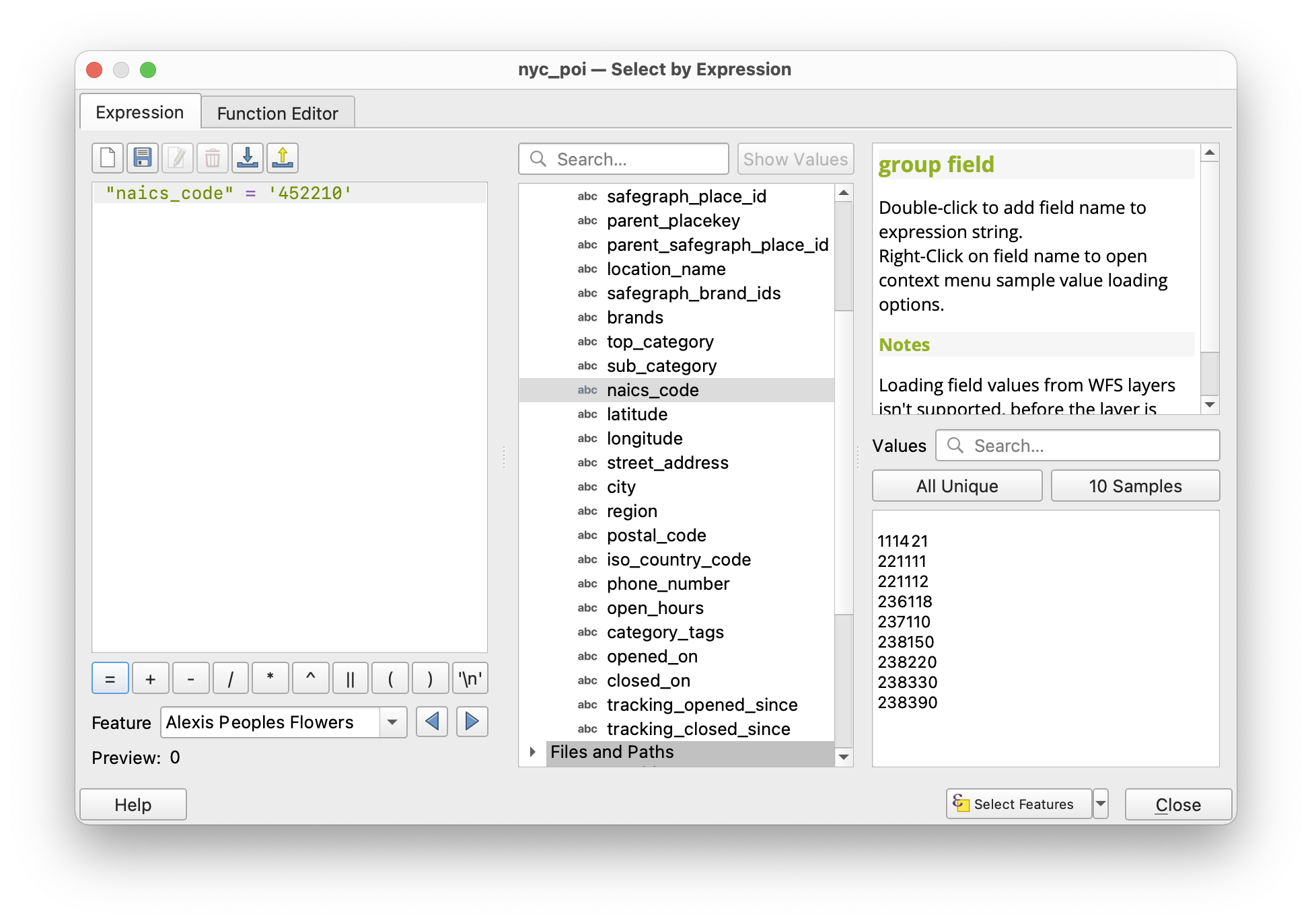 expression builder